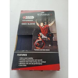 New stamina Compression knee Sleeve L/XL 36-39 cm New in the box